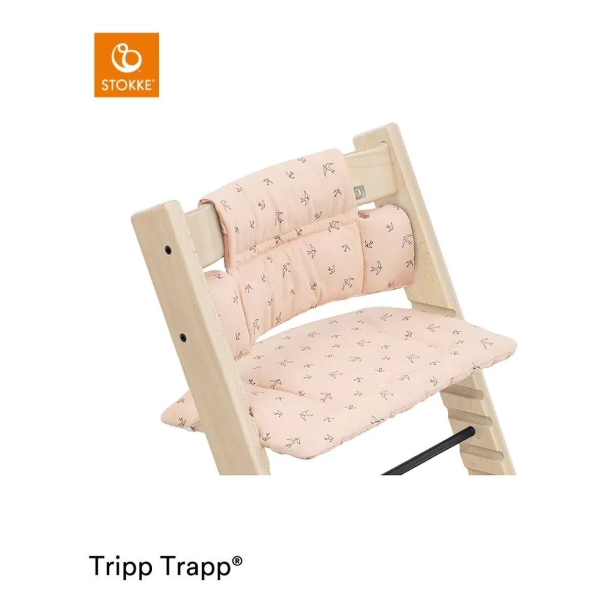 Stokke Tripp Trapp Oak Collection Chair w/ Free Tripp Trapp Cushion Worth $99